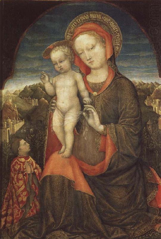 Jacopo Bellini Madonna and Child Adored by Lionello d'Este china oil painting image